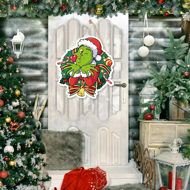 LOCOLY Christmas Decorations Hanging Signs Door Sign for Holiday Decor Ornaments for Christmas Tree - Image 2
